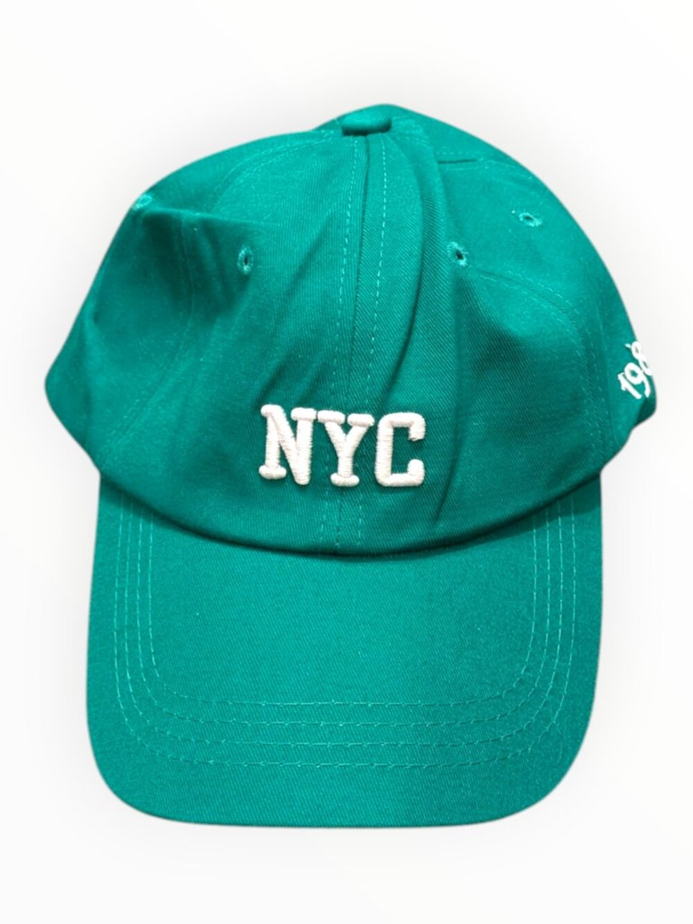 NYC New York City 1987 Green Snapback Baseball Hat Cap Embroidered